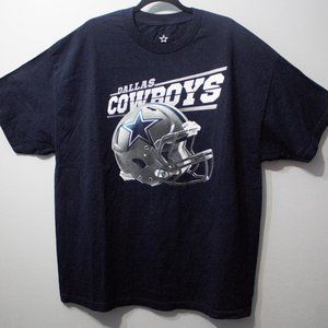 Dallas Cowboys Authentic Helmet Logo Tshirt Sz 2XL
